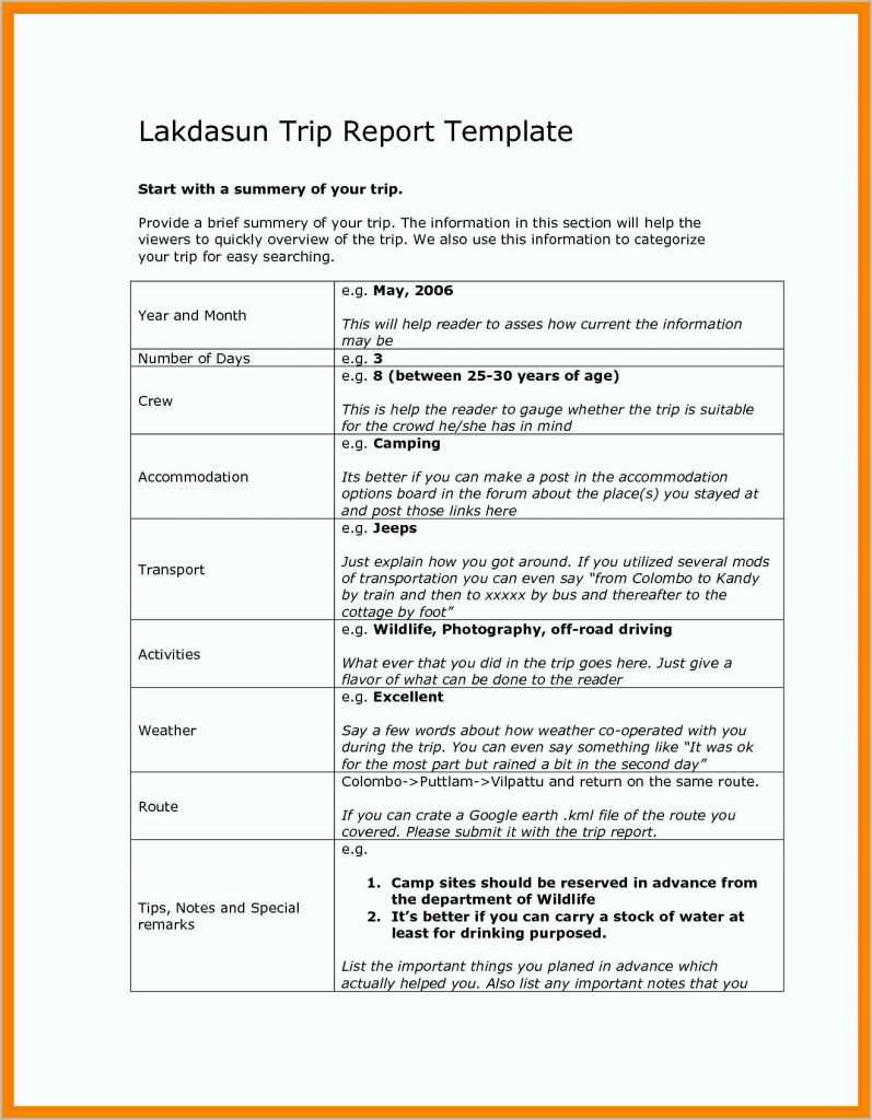 13 + Business Trip Report Examples - Pdf, Word, Apple Pages Regarding Sales Trip Report Template Word