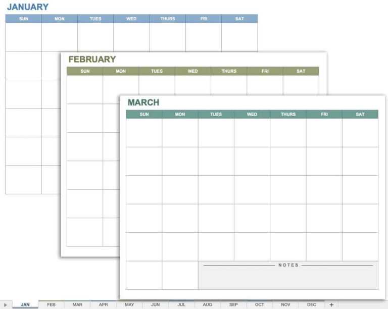 15 Free Monthly Calendar Templates | Smartsheet within Blank One Month ...