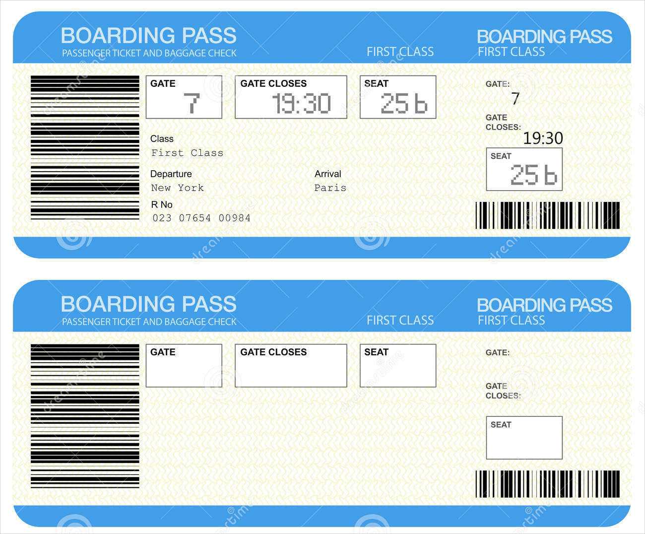19+ Travel Ticket Designs – Psd, Ai, Word | Design Trends With Plane Ticket Template Word