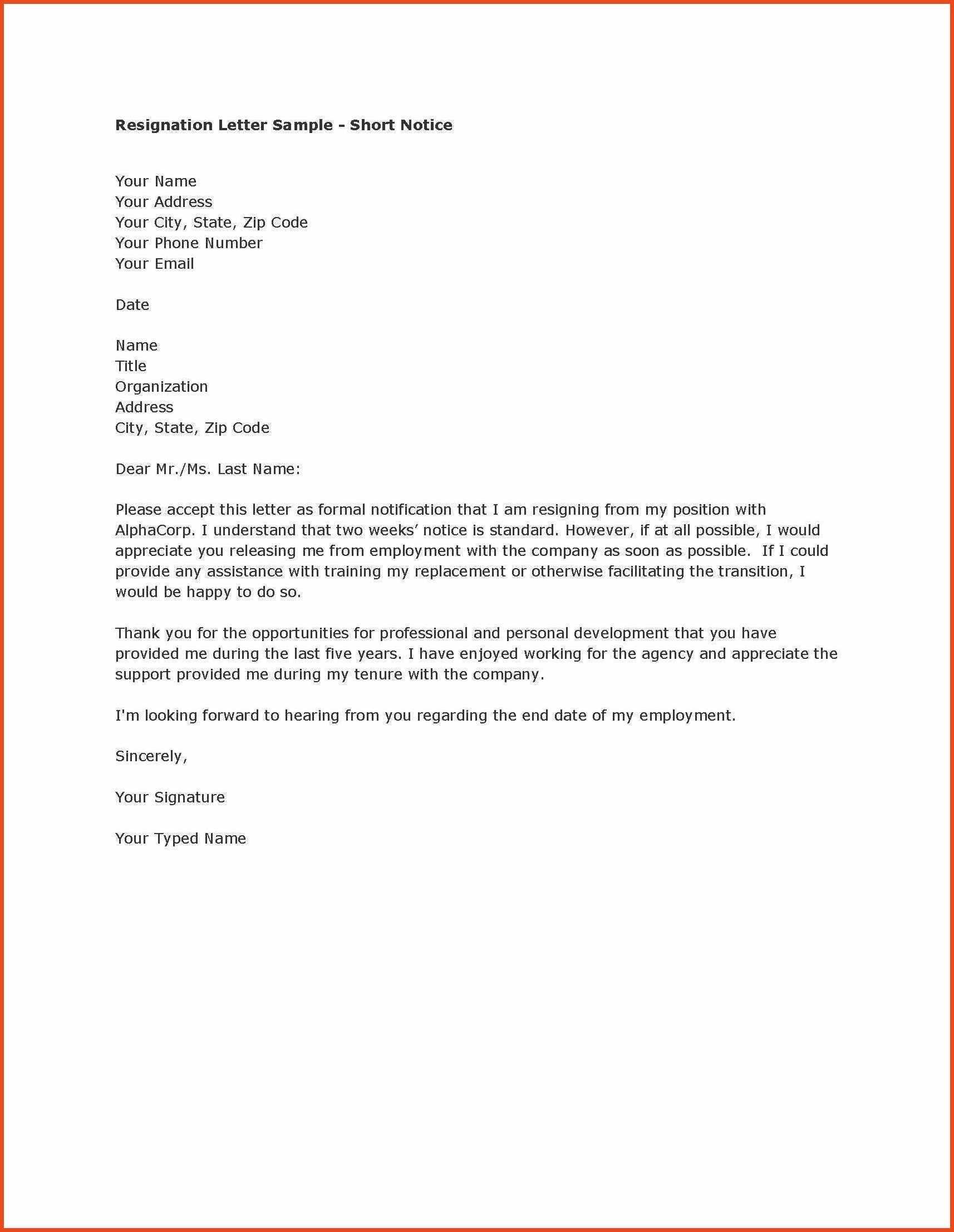 2 Weeks Notice Template Word – Calep.midnightpig.co Within Two Week Notice Template Word