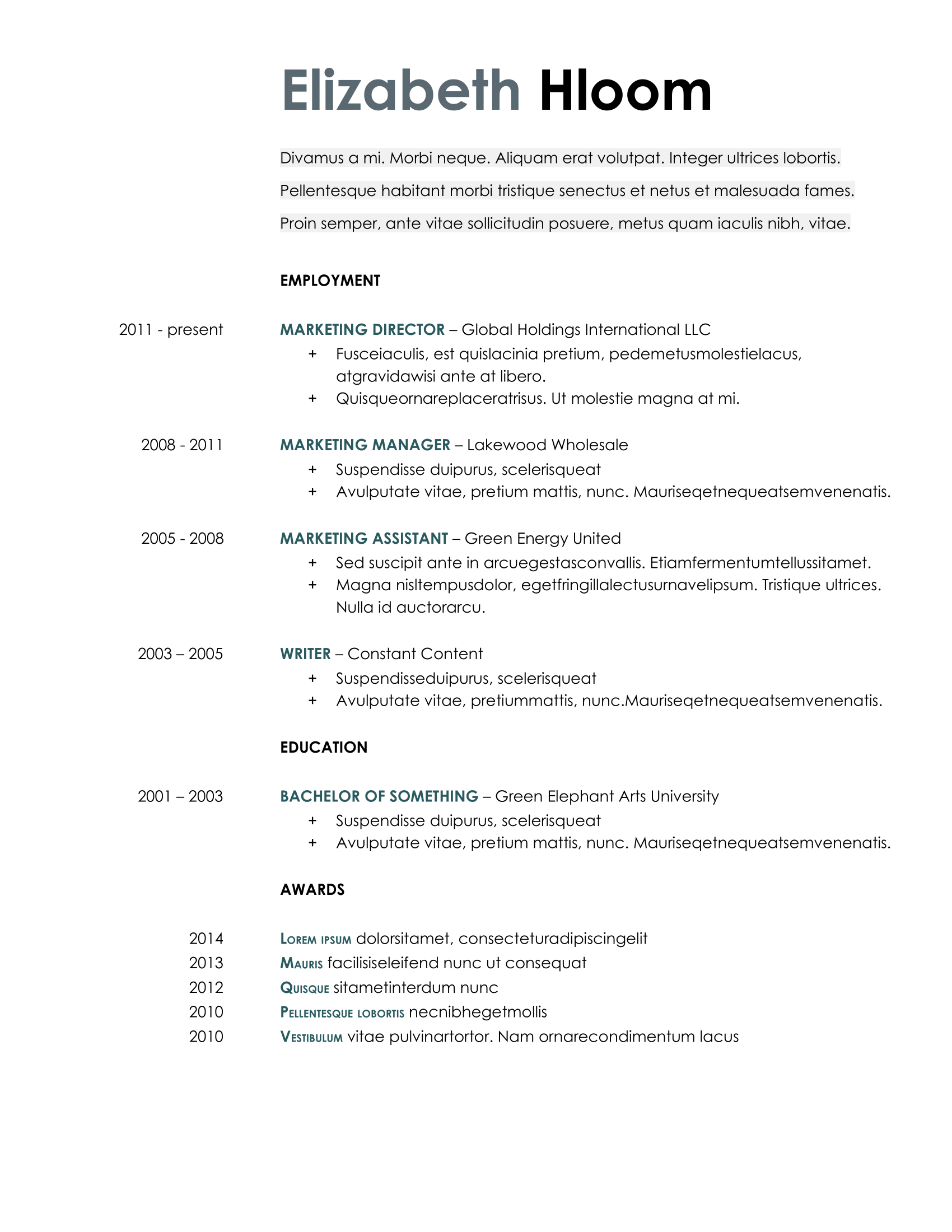 20+ Google Docs Resume Templates [Download Now] Pertaining To Google Word Document Templates