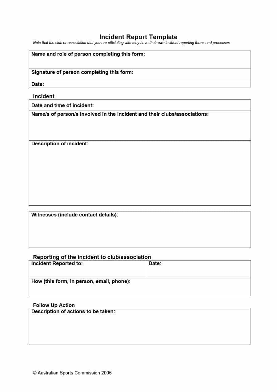 20+ Police Report Template & Examples [Fake / Real] ᐅ Throughout Generic Incident Report Template