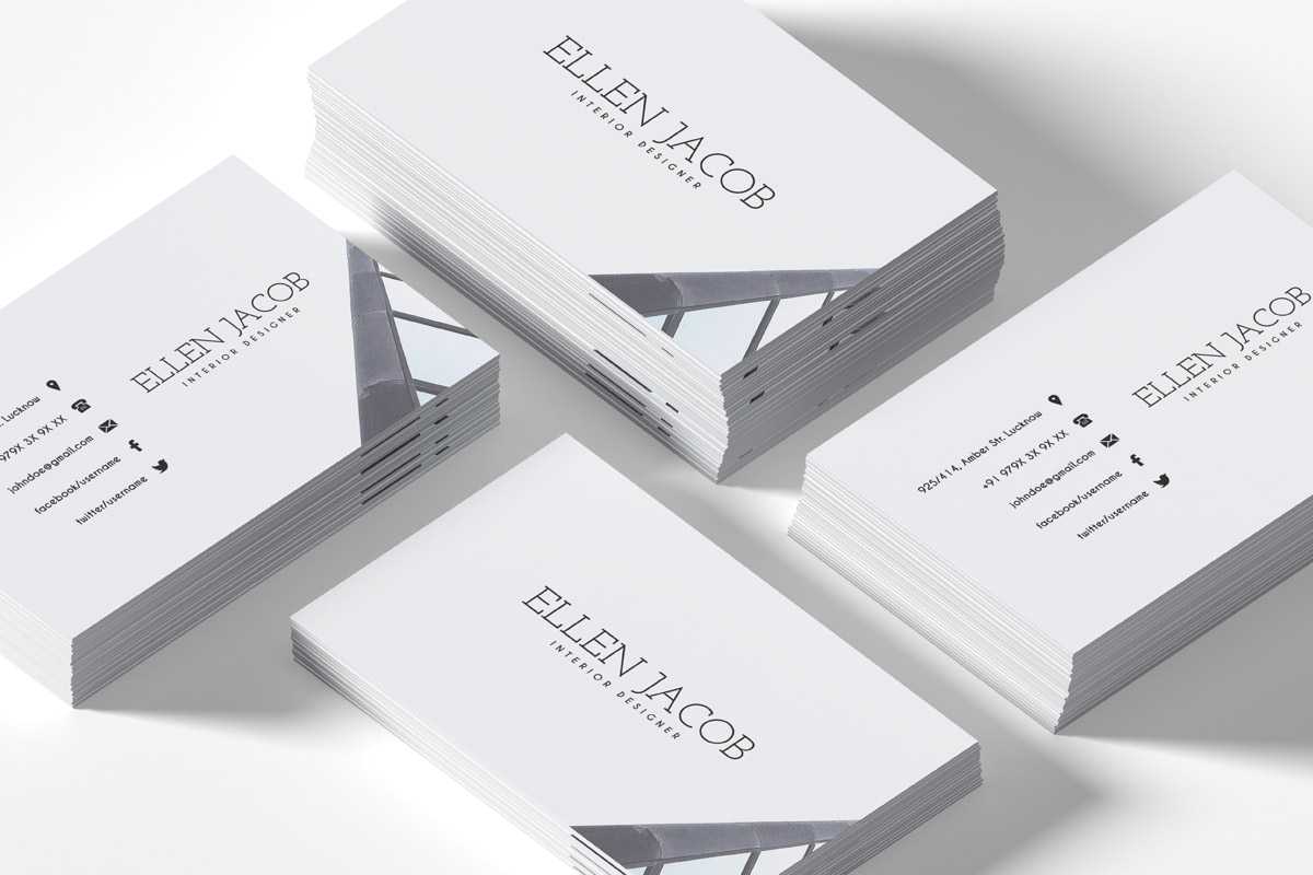 200 Free Business Cards Psd Templates - Creativetacos Throughout Blank Business Card Template Psd