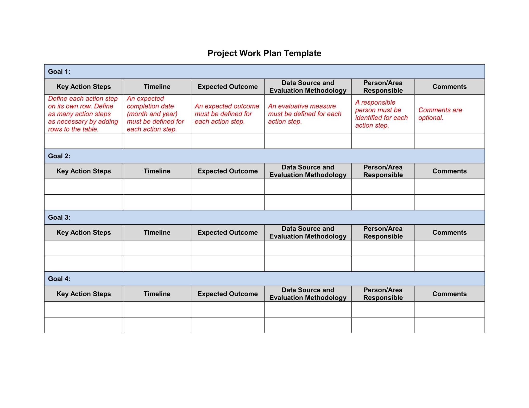 25+ Action Plan Examples – Doc | Examples In Work Plan Template Word