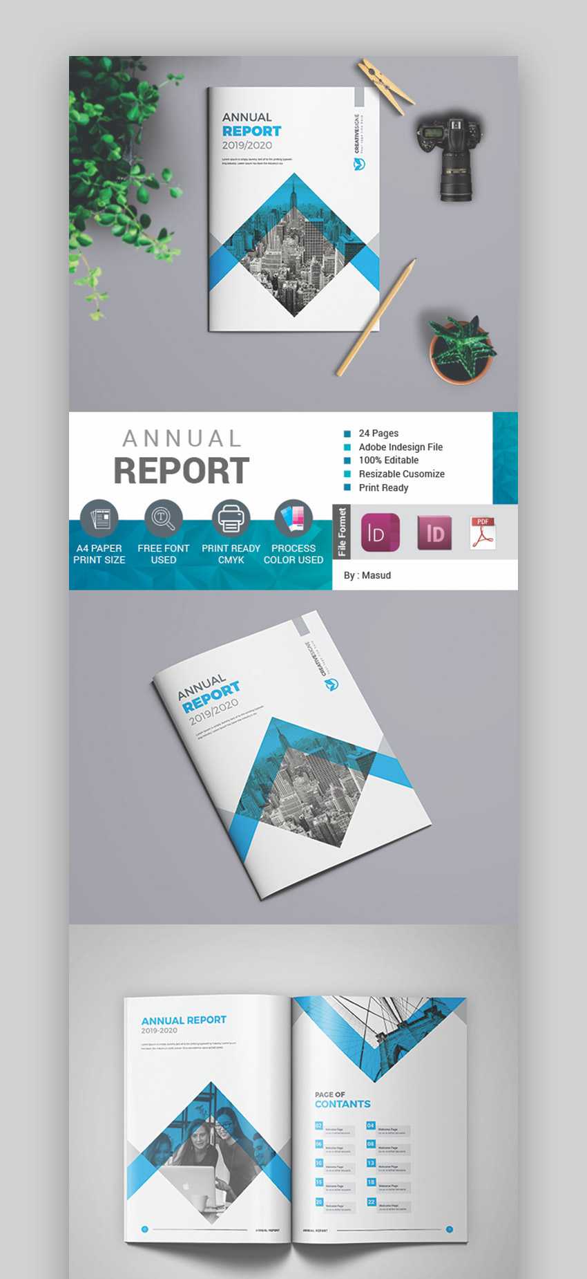 25+ Best Annual Report Templates – With Creative Indesign Within Free Annual Report Template Indesign