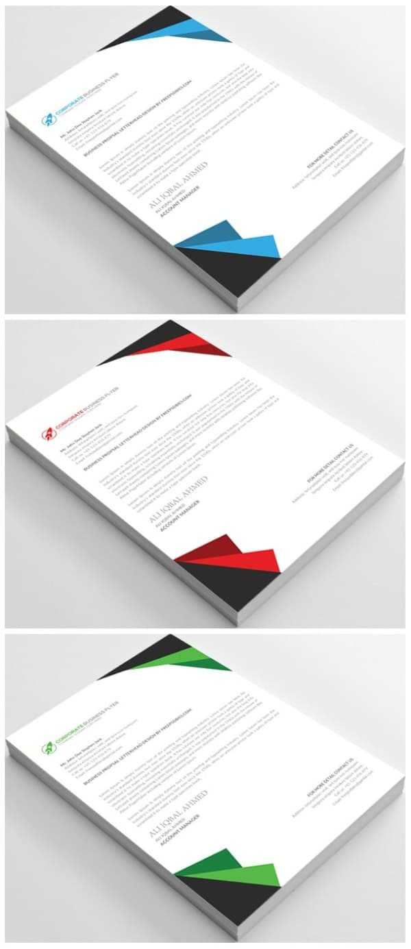 25+ Free Letterhead Design Templates (Psd & Word Doc) In Word Stationery Template Free