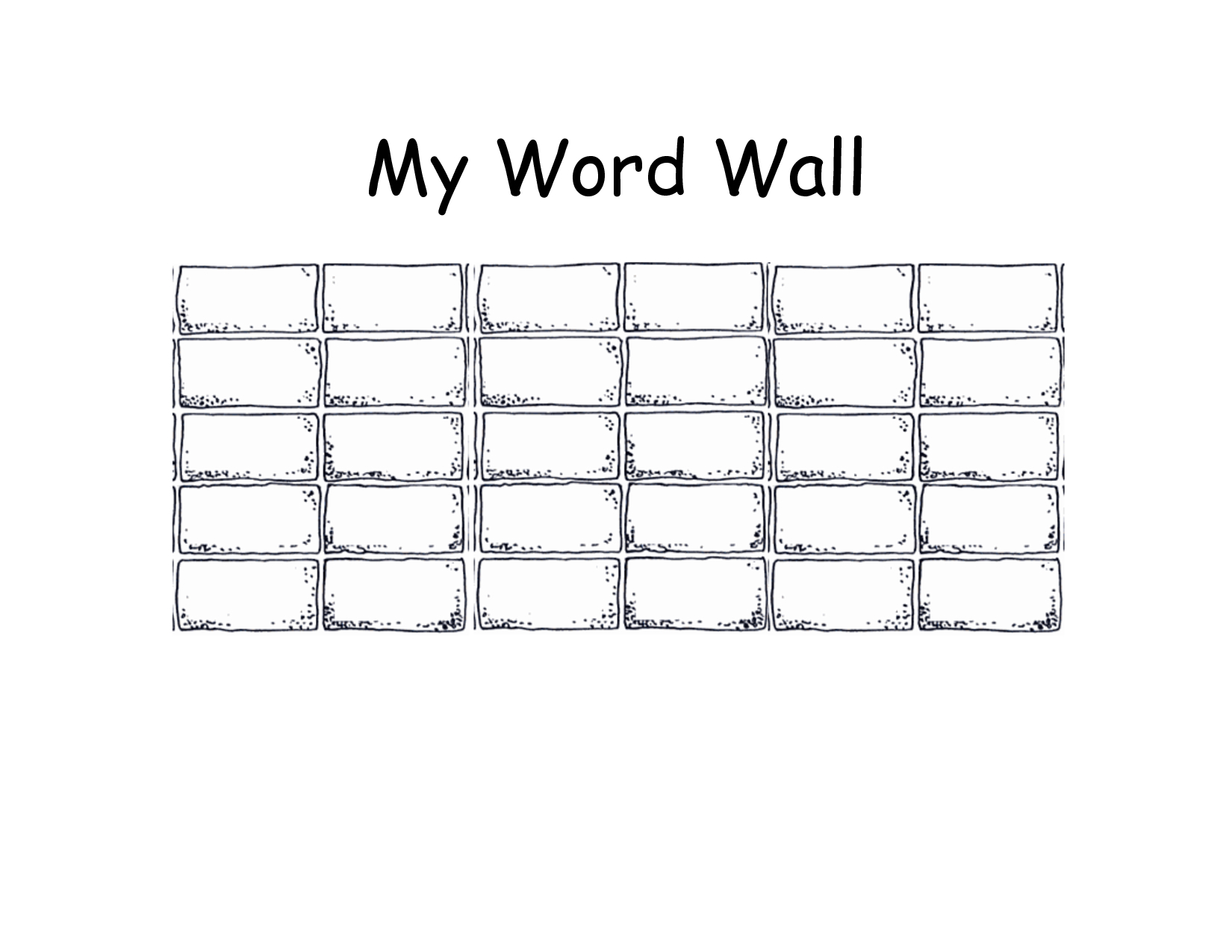 28+ [ Word Wall Template Free ] | 8 Best Images Of Personal Intended For Blank Word Wall Template Free