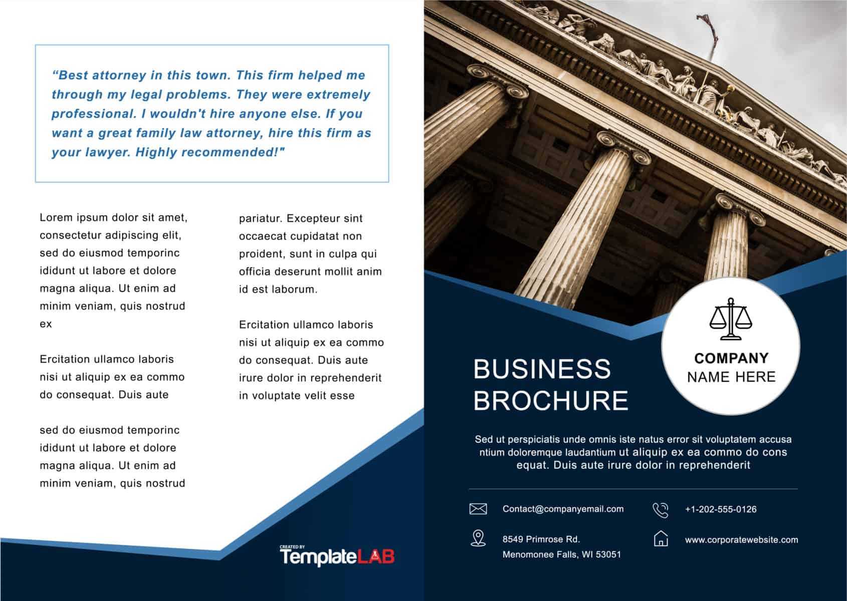 33 Free Brochure Templates (Word + Pdf) ᐅ Templatelab Pertaining To Free Business Flyer Templates For Microsoft Word