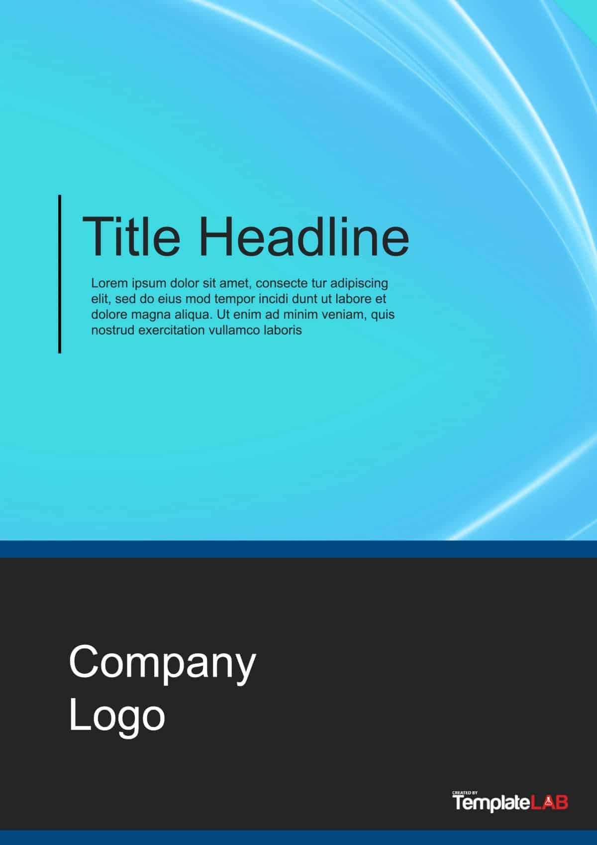 39 Amazing Cover Page Templates Word Psd Templatelab For Word 