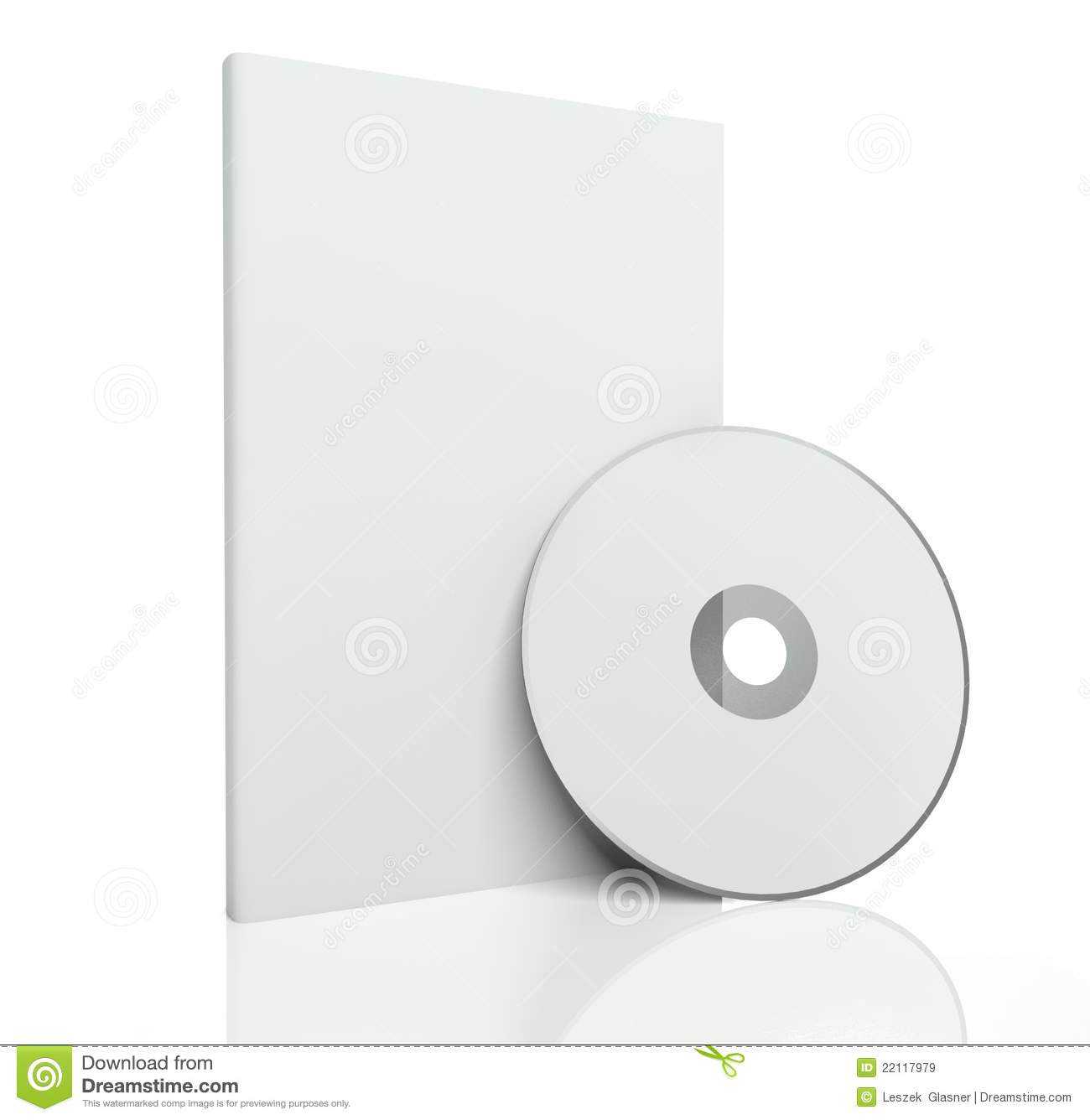 3D Blank Box And Cd Or Dvd Disk Stock Illustration Pertaining To Blank Cd Template Word