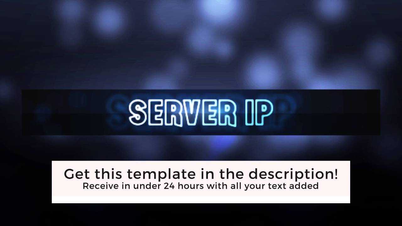 3D Minecraft Server Banner Template (Gif) – "fluid" In Minecraft Server Banner Template