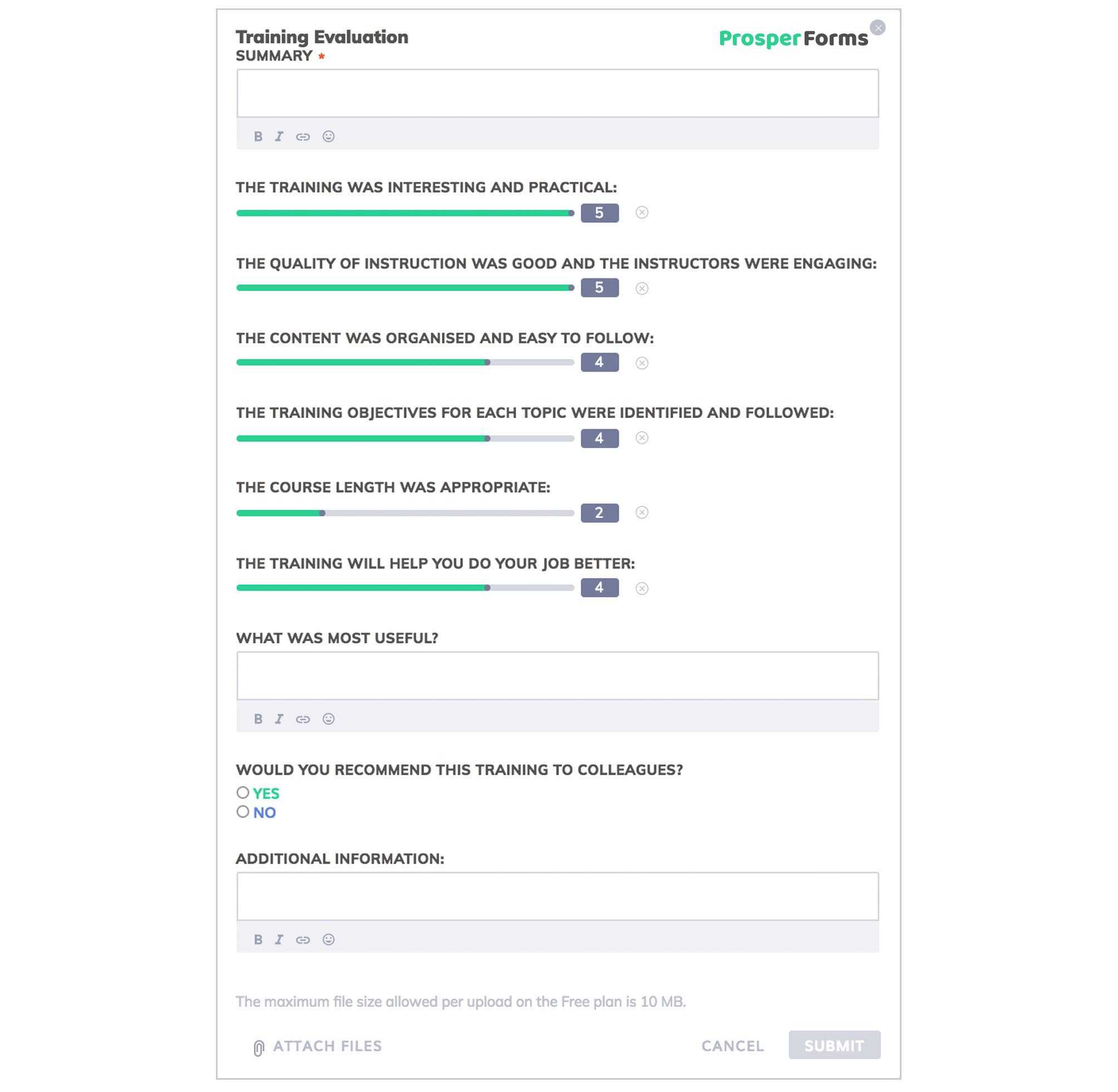 4 Steps To Create A Training Evaluation Form [With Free Form for ...