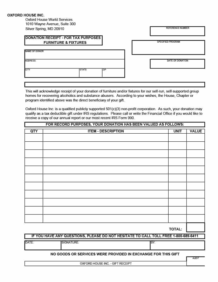 40 Donation Receipt Templates & Letters [Goodwill, Non Profit] Intended For Donation Report Template
