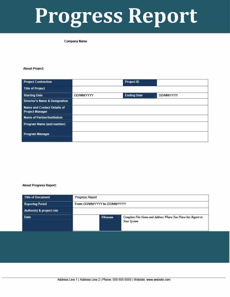 40+ Project Status Report Templates [Word, Excel, Ppt] ᐅ Within One Page Project Status Report Template