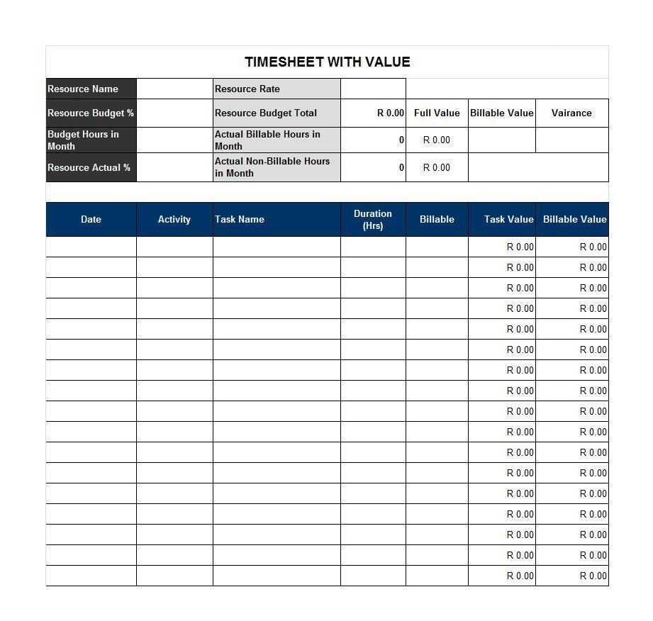 41 Free Timesheet / Time Card Templates – Free Template Within Free Standard Operating Procedure Template Word 2010