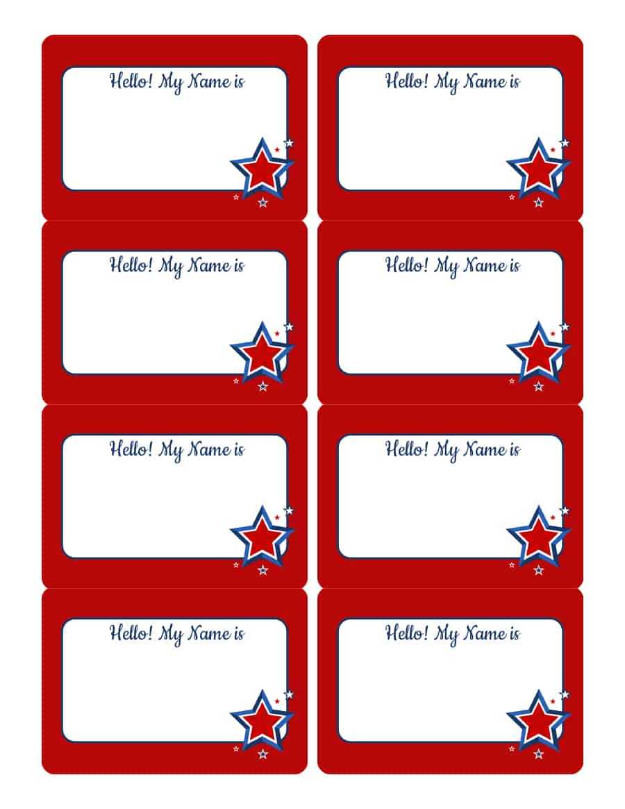 47 Free Name Tag + Badge Templates ᐅ Templatelab Regarding Name Tag Template Word 2010