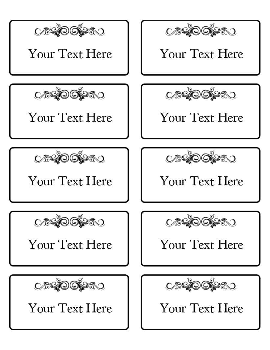 47 Free Name Tag + Badge Templates ᐅ Templatelab Within Name Tag Template Word 2010