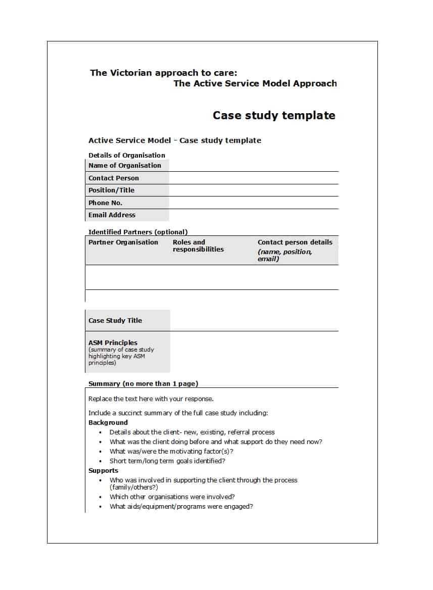 case study request form