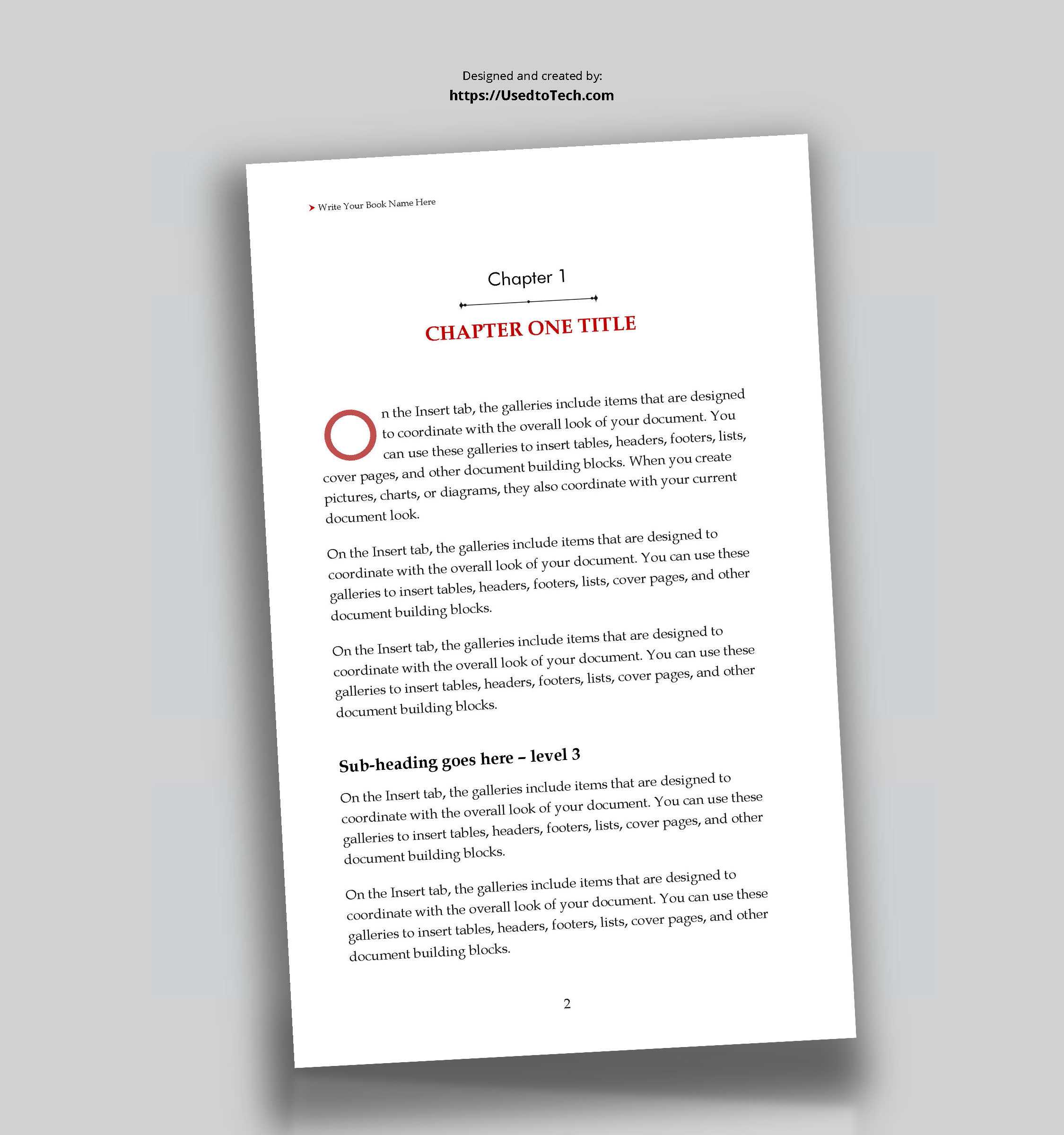 5 X 8 Editable Book Template In Word – Used To Tech Inside How To Create A Book Template In Word