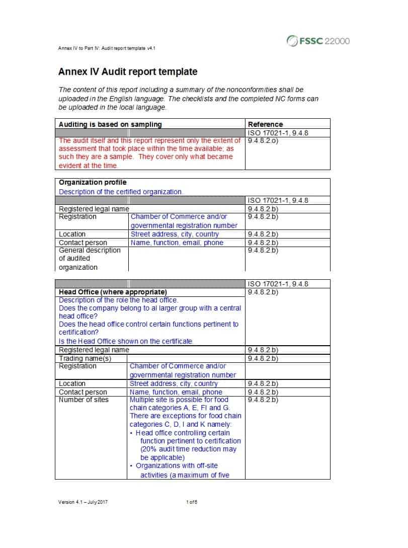 50 Free Audit Report Templates (Internal Audit Reports) ᐅ Inside Audit Findings Report Template