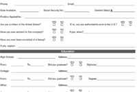 50 Free Employment / Job Application Form Templates in Employment Application Template Microsoft Word