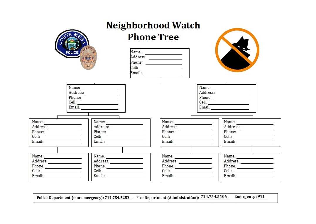 50 Free Phone Tree Templates (Ms Word & Excel) ᐅ Templatelab With Calling Tree Template Word