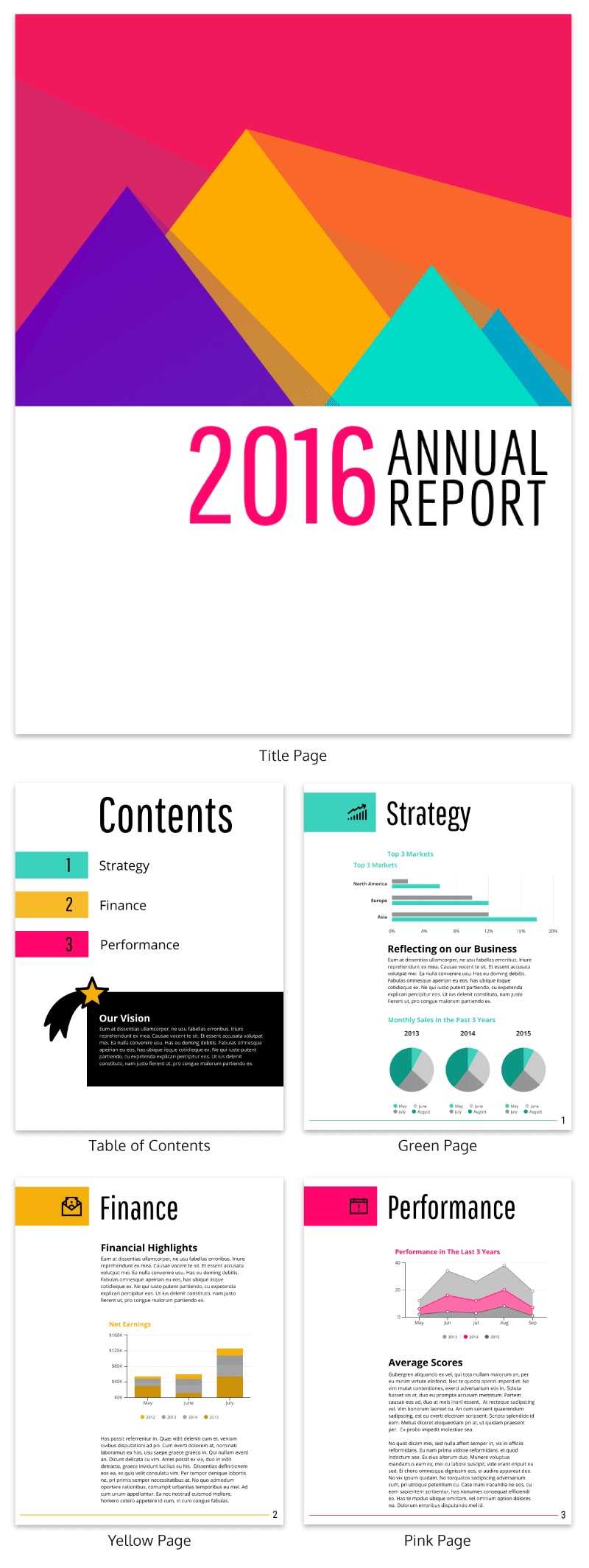 55+ Annual Report Design Templates & Inspirational Examples With Word Annual Report Template