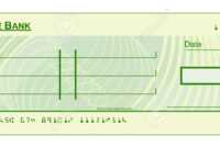 A Blank Cheque Check Template Illustration within Blank Cheque Template Download Free