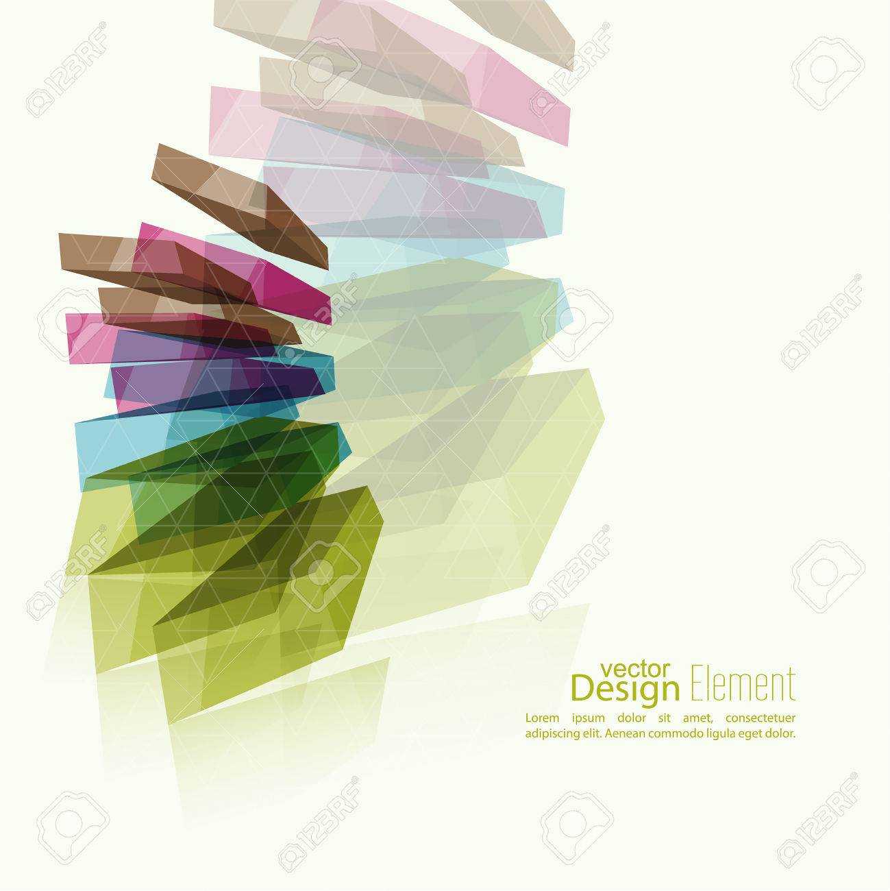 Abstract Background With Colored Crystals, Trellis Structure. For Cover  Book, Brochure, Flyer, Poster, Magazine, Booklet, Leaflet, Cd Cover Design, Intended For Mobile Book Report Template
