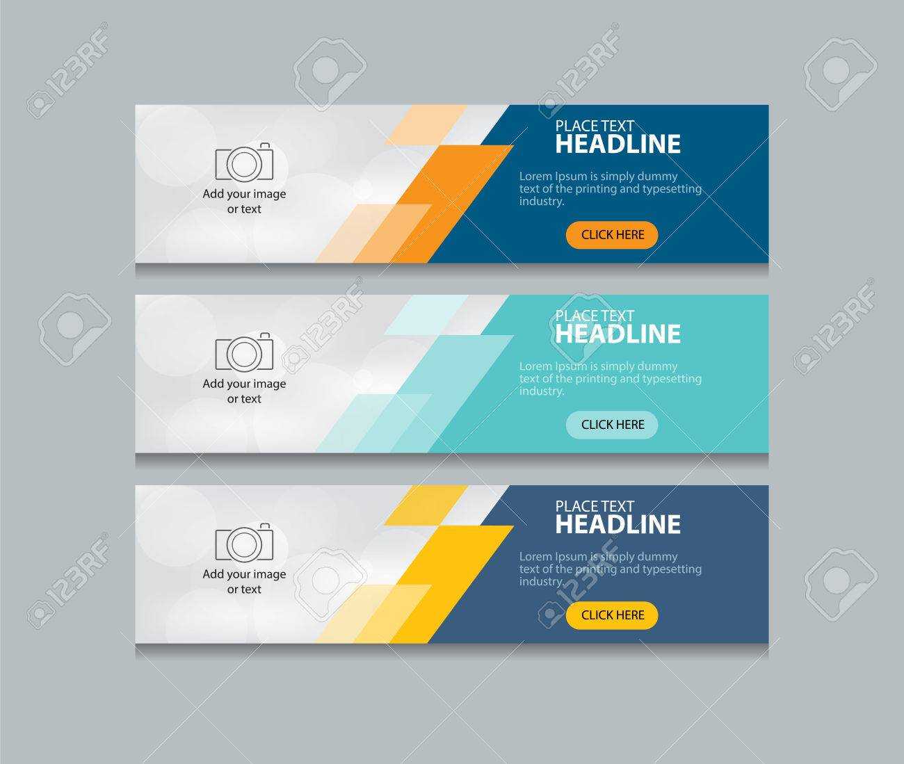 Abstract Web Banner Design Template Background For Website Banner Design Templates