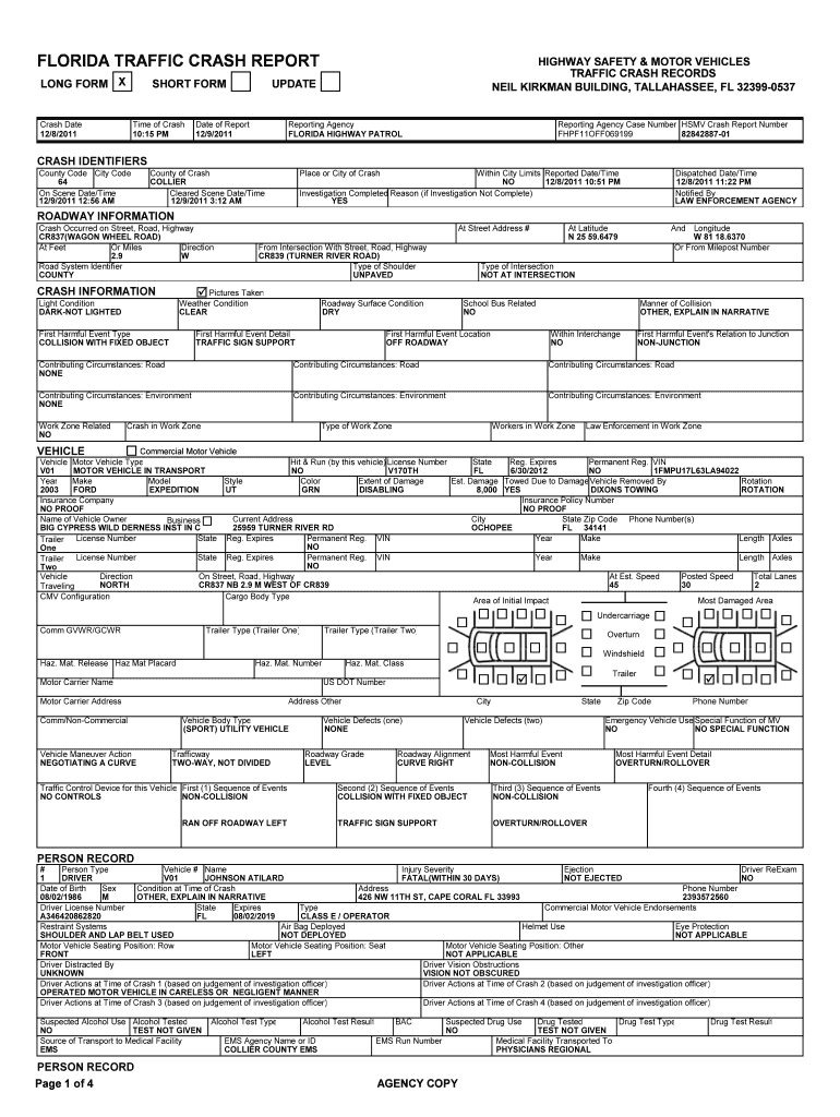 Accident Report – Fill Online, Printable, Fillable, Blank Pertaining To Vehicle Accident Report Template