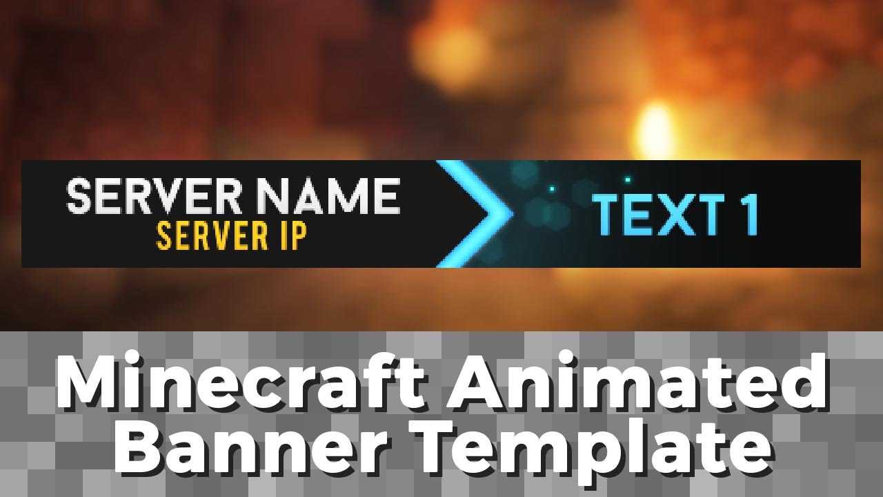 Advanced .gif Minecraft Animated Banner Template – "elegant Dazzle" In Animated Banner Template
