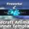 Advanced .gif Minecraft Animated Banner Template – "fireworks" Within Animated Banner Template