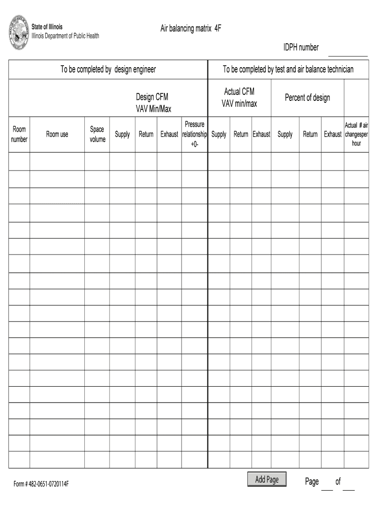 Air Balance Form - Fill Online, Printable, Fillable, Blank Regarding Air Balance Report Template