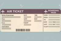 Airline Ticket Template - Dalep.midnightpig.co for Plane Ticket Template Word