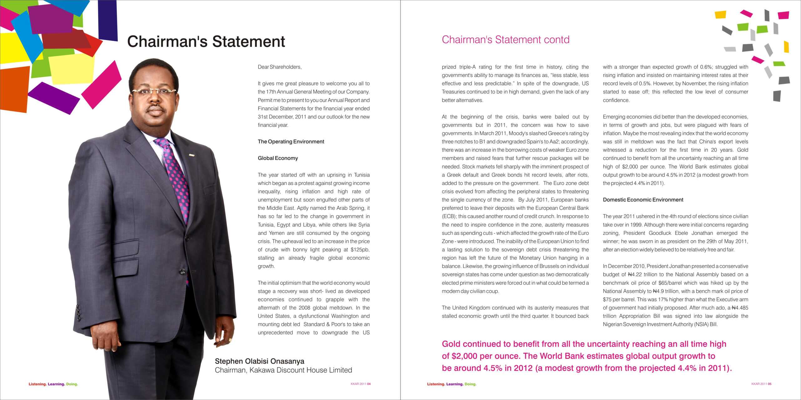 Alder Case| Kakawa Discount House: Building A B2B Brand Within Chairman's Annual Report Template