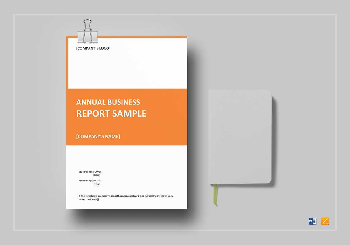Annual Business Report Template For Annual Report Template Word