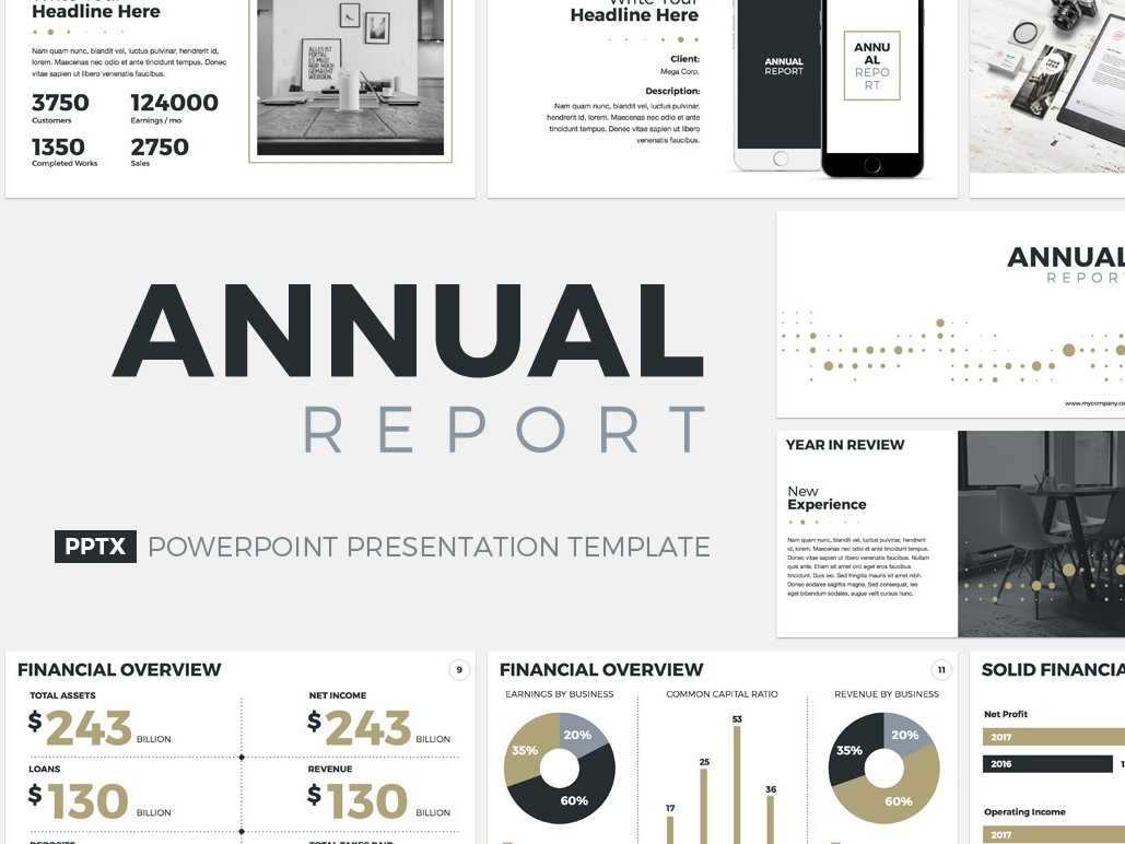 Annual Report Presentation Templatejetz Templates On With Regard To Annual Report Ppt Template