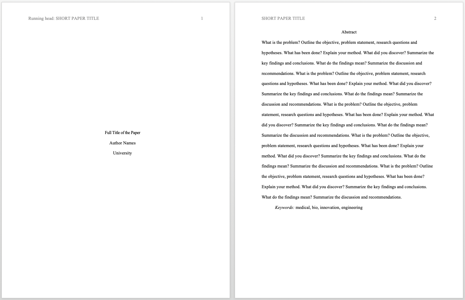 Apa Format Word Template – Dalep.midnightpig.co Intended For Apa Research Paper Template Word 2010