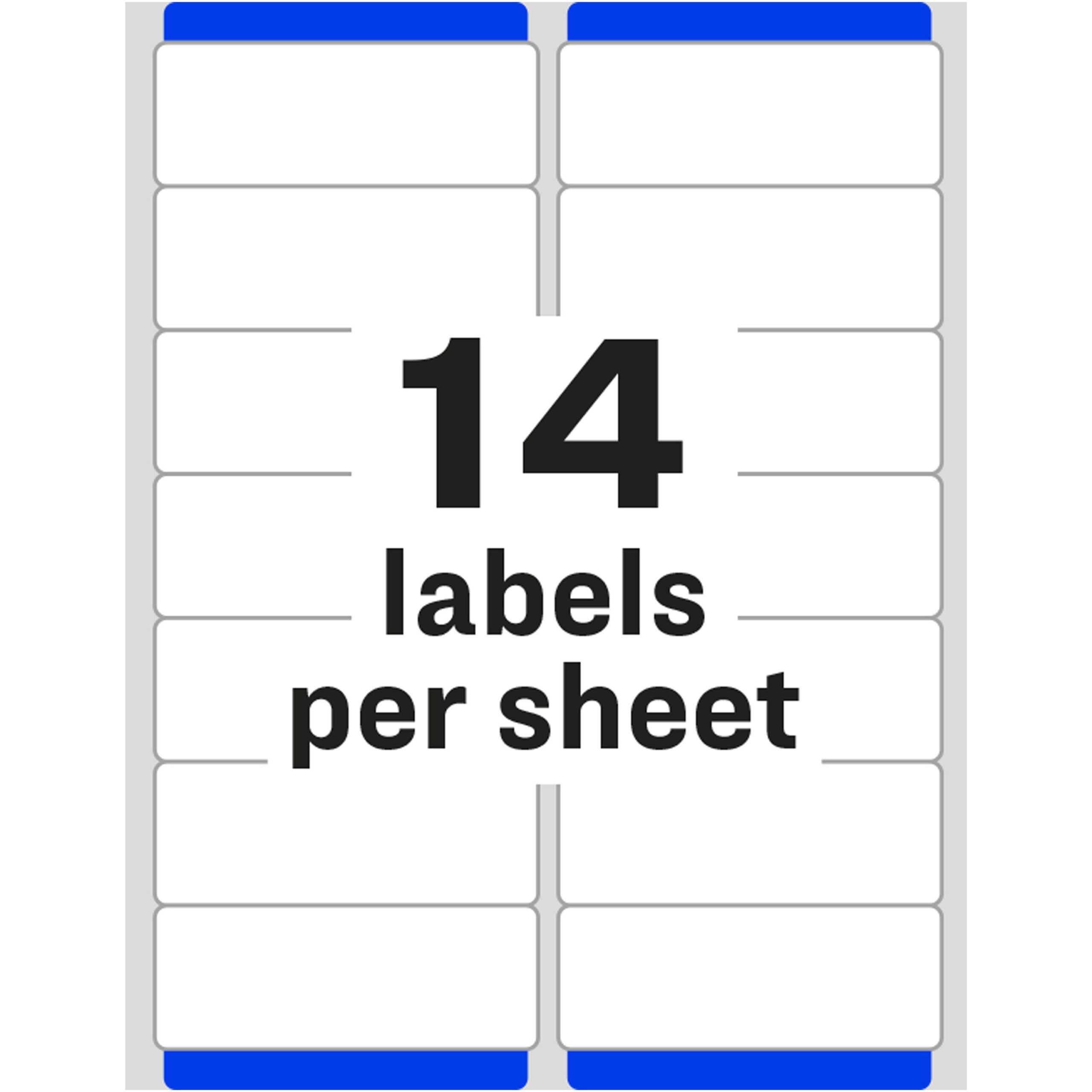Avery® Easy Peel(R) Address Labels, Sure Feed(Tm) Technology, Permanent  Adhesive, 1 1/3" X 4", 1,400 Labels (5162) – Permanent Adhesive – 4" Width  X 1 Intended For Word Label Template 12 Per Sheet