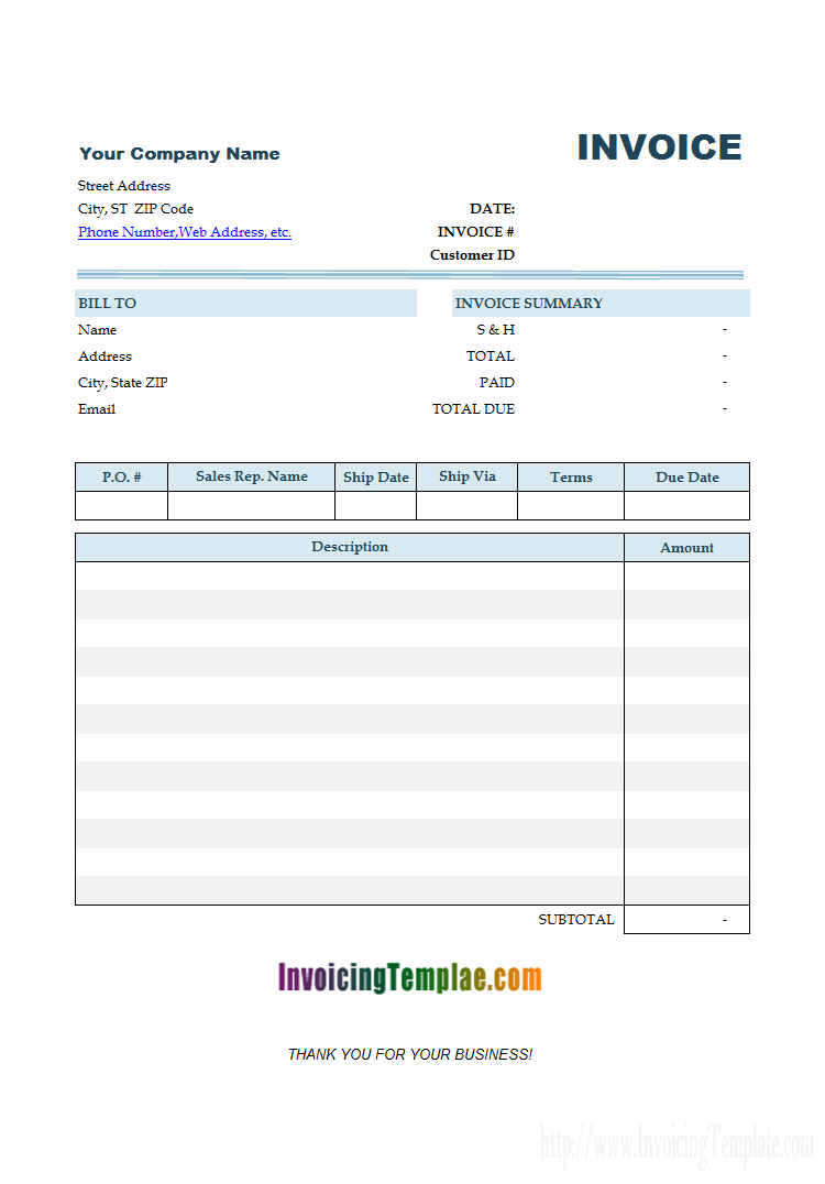 B82A 13 Free Electrical Invoice Templates Download Demplates Throughout Microsoft Office Word Invoice Template