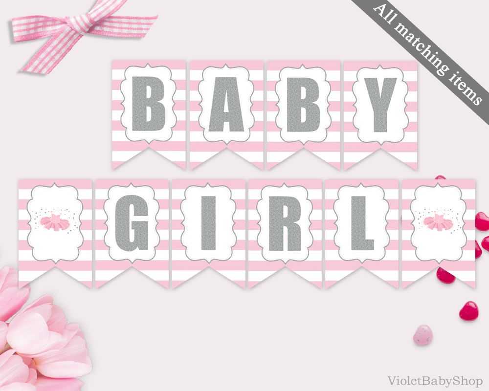 Baby Shower Banner Clipart In Diy Baby Shower Banner Template