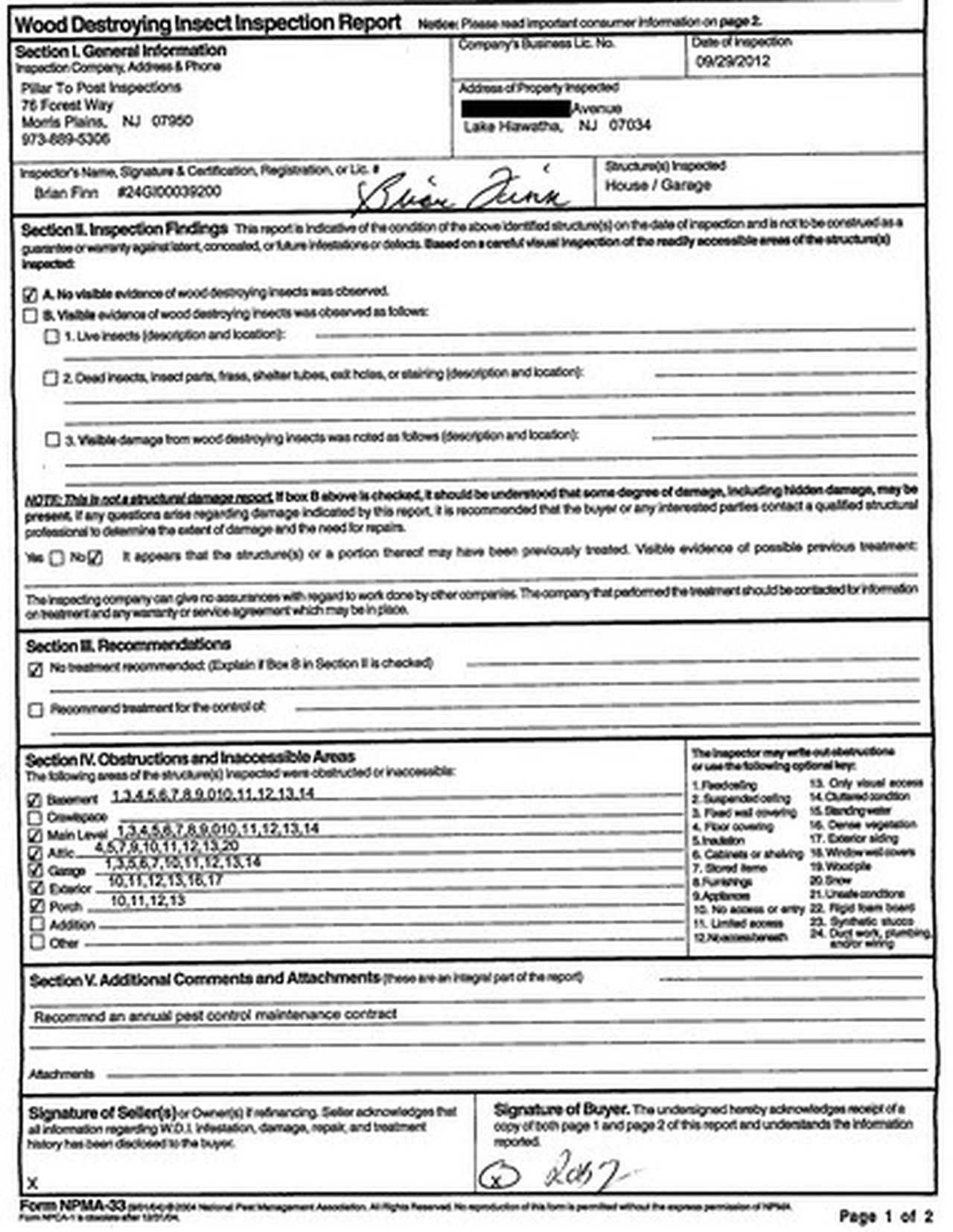 Bamboozled: Termites Swarm Home, But  Did The Inspector Within Pest Control Inspection Report Template