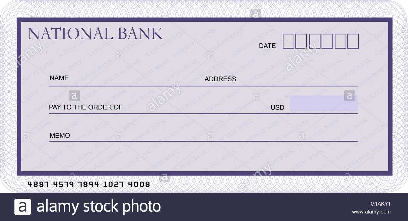 Bank Cheque Stock Photos & Bank Cheque Stock Images – Alamy Throughout Blank Cheque Template Uk