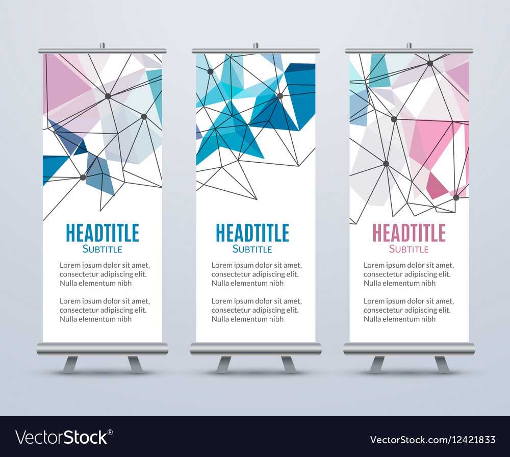 Banner Stand Design Template With Abstract For Banner Stand Design Templates