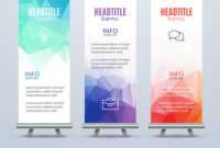 Banner Stand Design Template With Abstract throughout Banner Stand Design Templates