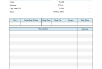 Basic Invoice Template For Mac with Free Invoice Template Word Mac