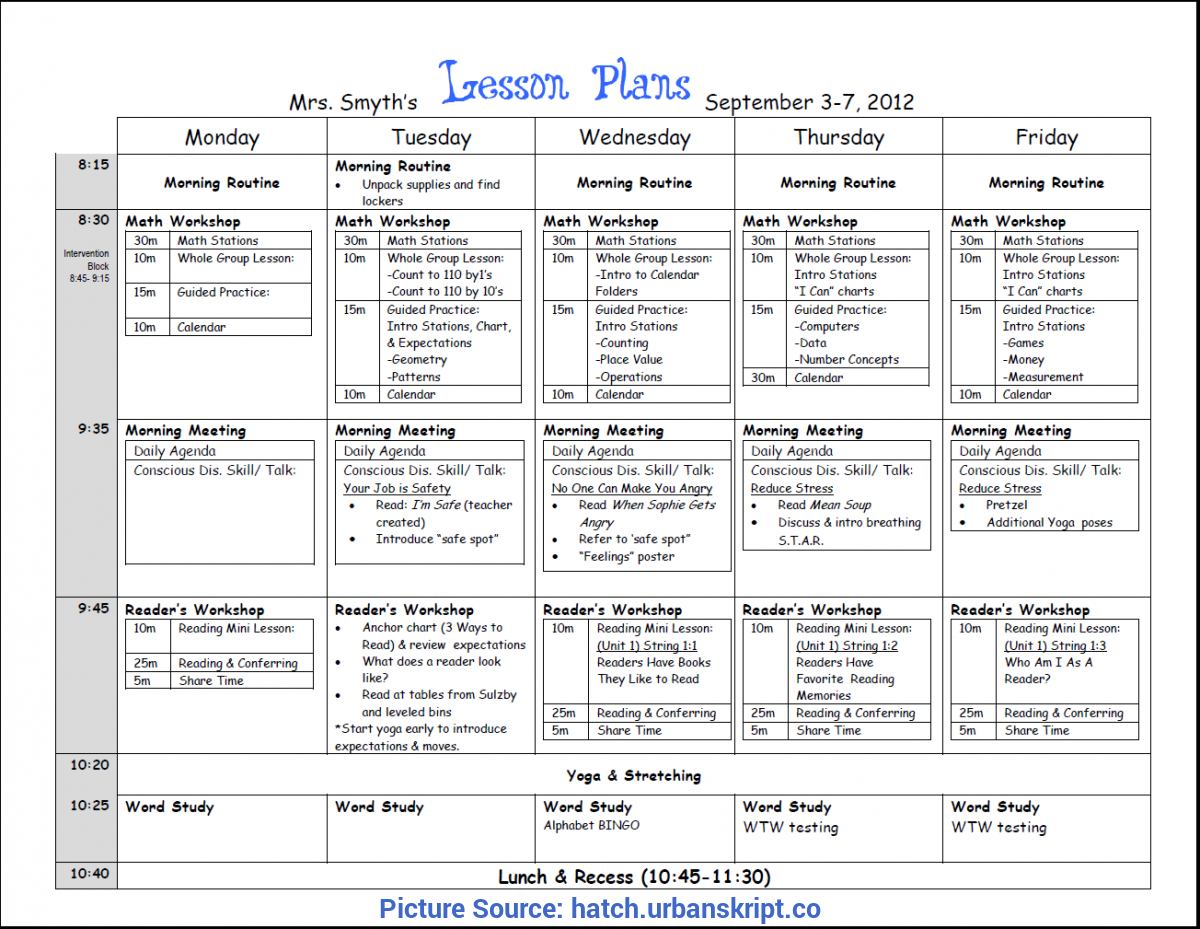 Best 25+ Lesson Plan Binder Ideas On Pinterest | Teache Throughout Teacher Plan Book Template Word