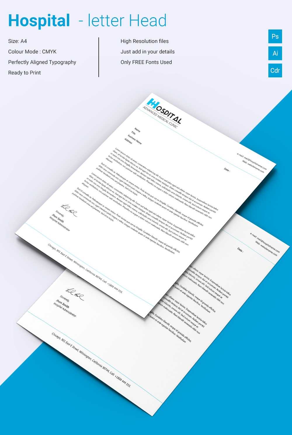 Best Letterhead Design Free Download – Yeppe With Regard To Word Stationery Template Free