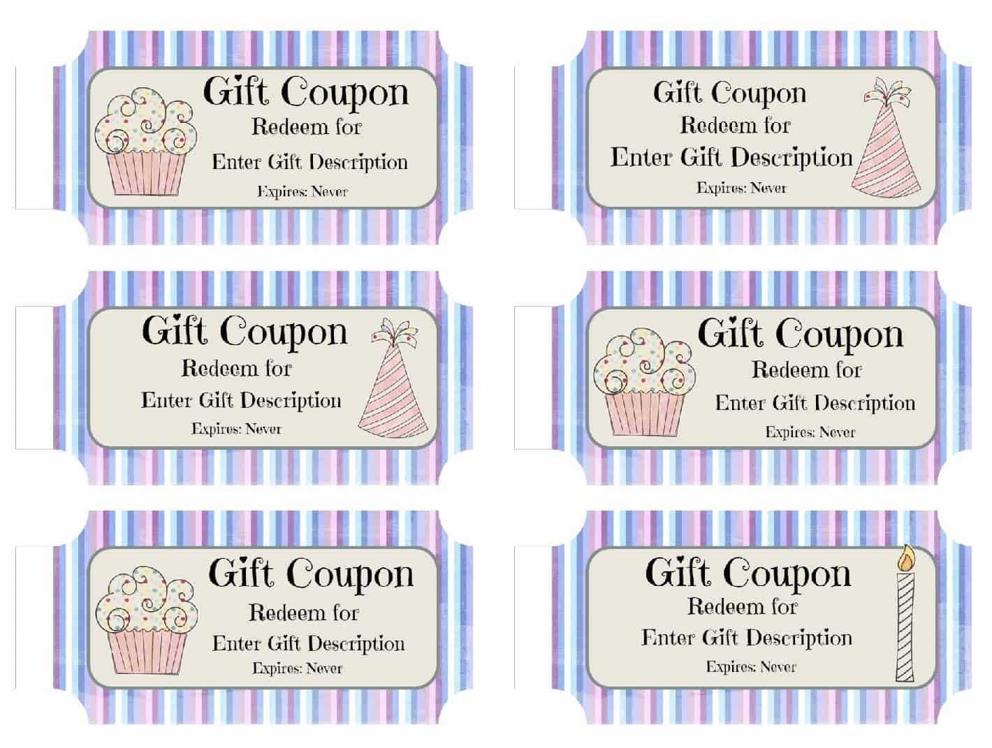 Birthday Coupon Book Template - Calep.midnightpig.co Inside Coupon Book Template Word